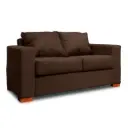 SOFA 2 CUERPOS CAFE DKORA MODELO CEDRIC