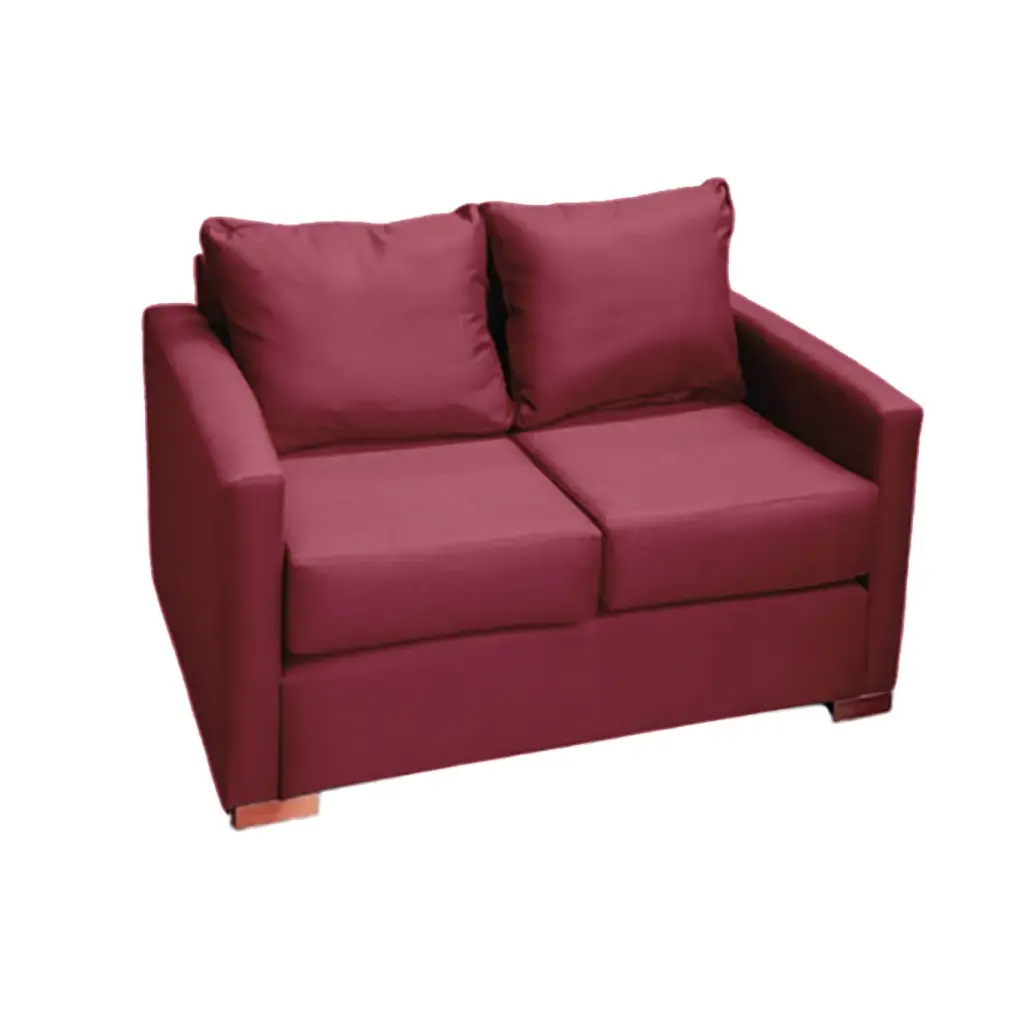 SOFA 2 CUERPOS TELA EN COLOR ROJO DKORA MODELO JADE