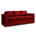 SOFA 3 CUERPOS ROJO DKORA MODELO CEDRIC