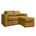 SOFA SECCIONAL DERECHO 2 CUERPOS BEIGE DKORA MODELO LENA
