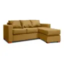 SOFA SECCIONAL DERECHO 3 CUERPOS BEIGE DKORA MODELO LENA