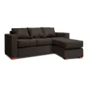 SOFA SECCIONAL DERECHO 3 CUERPOS GRIS DKORA MODELO LENA