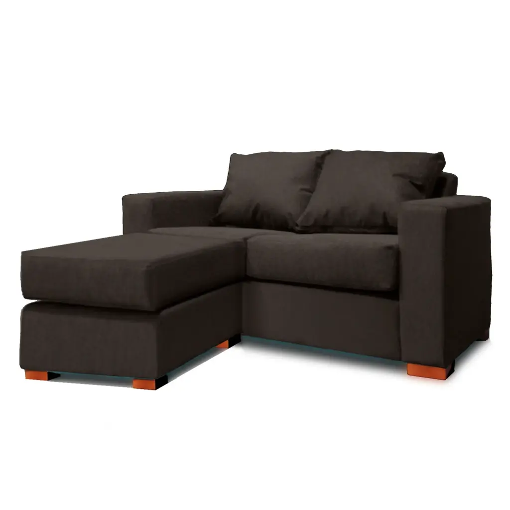 SOFA SECCIONAL IZQUIERDO 2 CUERPOS GRIS DKORA MODELO LENA