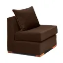 SOFA 1 CUERPO CAFE DKORA MODELO EVANS