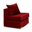 SOFA 1 CUERPO ROJO DKORA MODELO EVANS