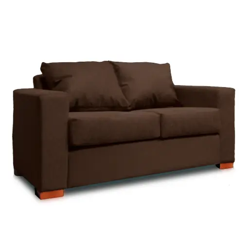 [DKO10335] SOFA 2 CUERPOS CAFE DKORA MODELO CEDRIC