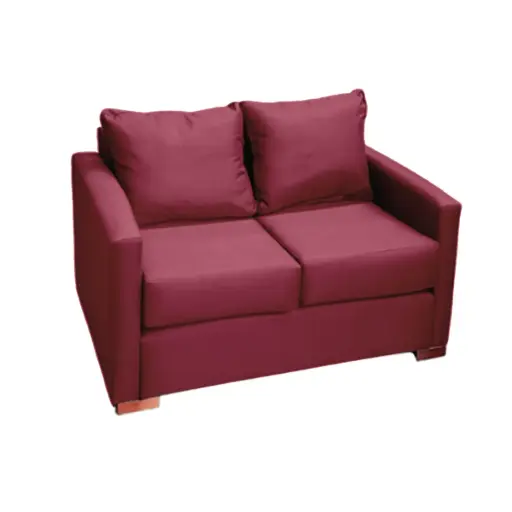 [DKO10899] SOFA 2 CUERPOS TELA EN COLOR ROJO DKORA MODELO JADE
