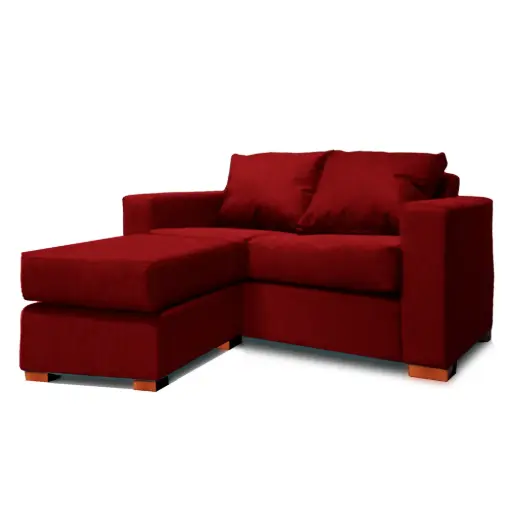 [DKO105272] SOFA SECCIONAL IZQUIERDO 2 CUERPOS ROJO DKORA MODELO LENA