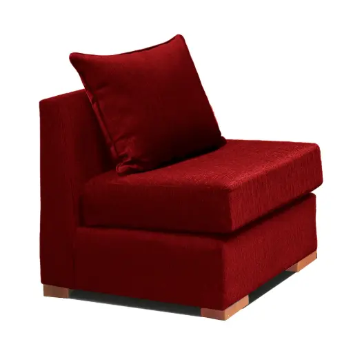 [DKO10620] SOFA 1 CUERPO ROJO DKORA MODELO EVANS